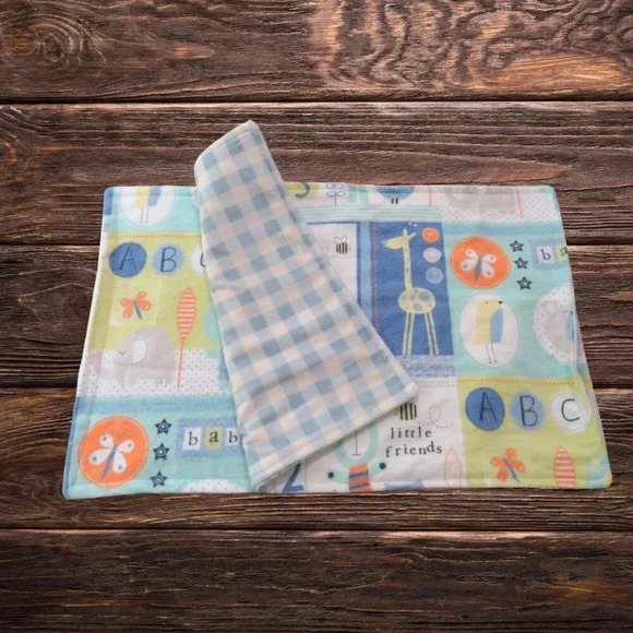Burp Cloth, Set of 2, Flannel and Minky - Picture 3 of 7